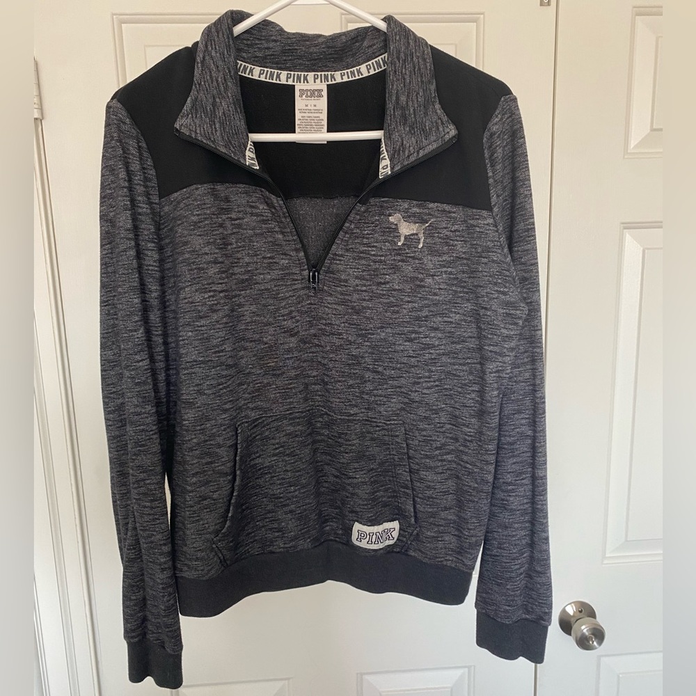 PINK Victoria's Secret Gray/Black pullover
